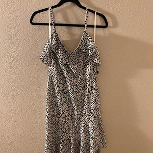 BCX Asymmetrical Animal Print Maxi Dress